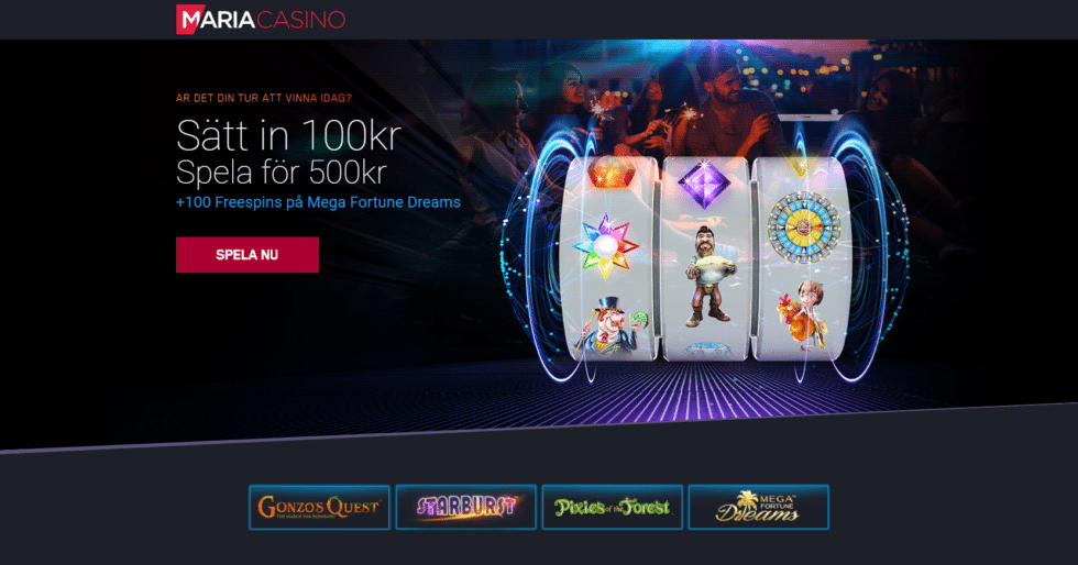 Maria Casino omsättningskrav, bonuskod, regler & uttag!