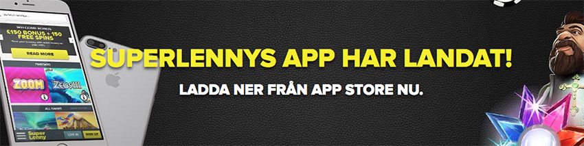 Ladda ner SuperLenny Casinos app för iOS och Android