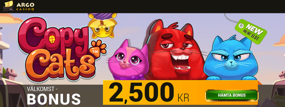 Argo casinos bonus upp till 2500 kr