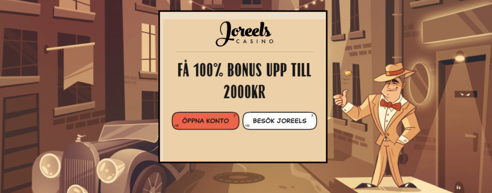 Joreels Casino välkomstbonus