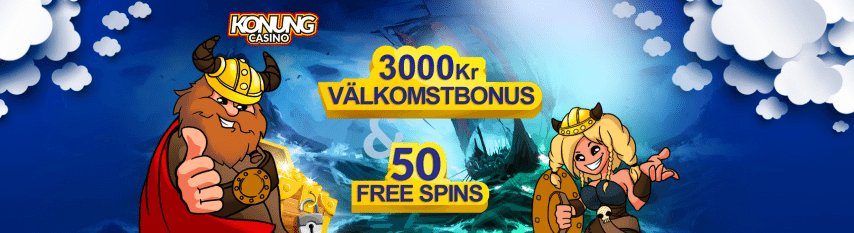 Konung Casino insättningsbonus - få upp till 3 000 kr i bonus