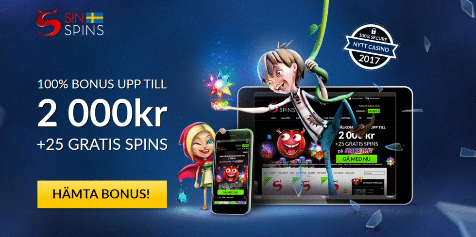 Sin Spins Casino 25 free spins Sin Spins Casino 25 free spins