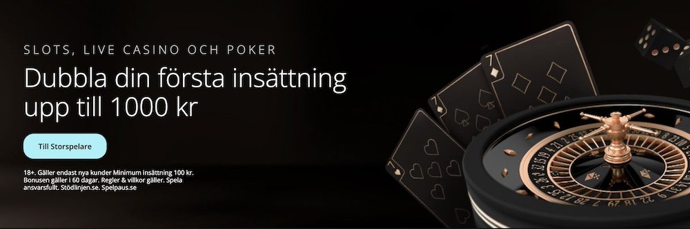 Storspelare Casino bonus omsättningskrav, regler, bonuskod & insättning!