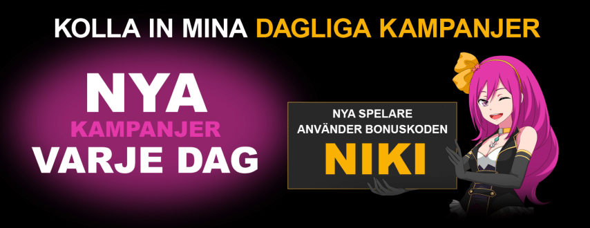 LuckyNiki Casino bonuskod och dagliga kampanjer