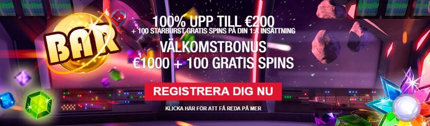 Rembrandt Casino välkosmtbonus upp till 2000 kronor och 100 free spins