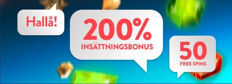 Få 200% och 50 frisnurr med din första insättningen på Betspin Casino