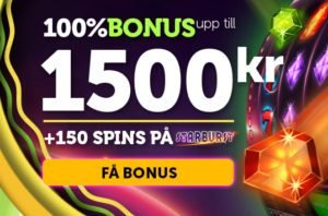 CasinoLuck bonus ger dig upp till 1500kr och 150 spins