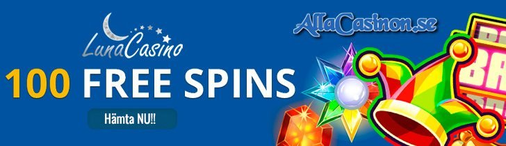 Hämta 100 freespins med LunaCasino bonus