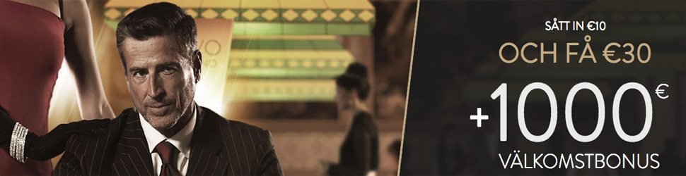 OVO Casino välkomstbonus sätt in 100kr och få 300kr