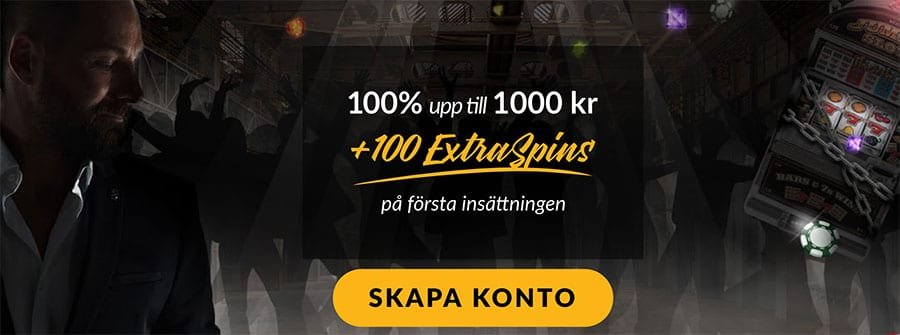 ShadowBet casino välkomstbonus - få 100% upp till 1 000 kr