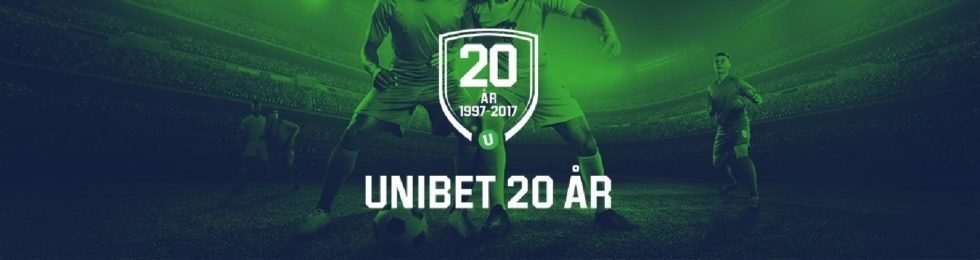 Fira med Unibet Casino på deras 20 årsjubileum och få gratis free spins