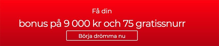 Få hos Dream Jackpot Casino upp till 9 000 kr och 75 gratissnurr