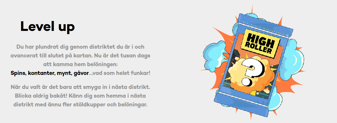 Highroller casino nivåer - Level up