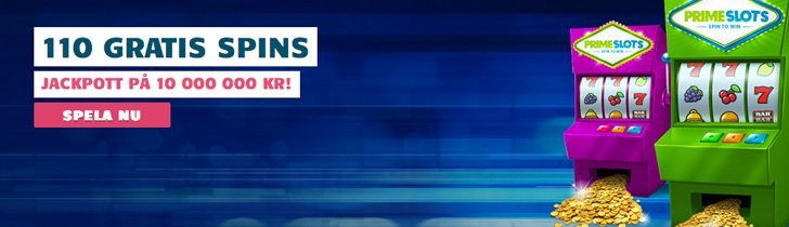 Få 100 free spins och hämta 10 gratissnurr hos Prime Slots Casino free spins