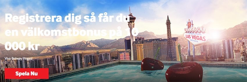 Registrera dig hos Betway Vegas Casino och få upp till 10 000 kr i välkomstbonus