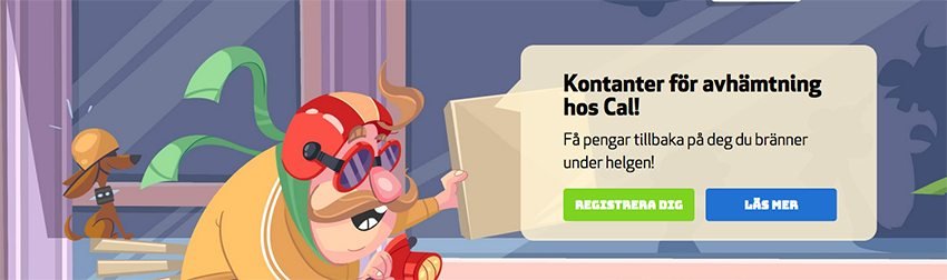 Få pengar tillbaka hos Casino Calzone 