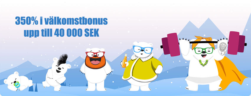 Hos Ridika casino få 350% bonus upp till 40 000 kr