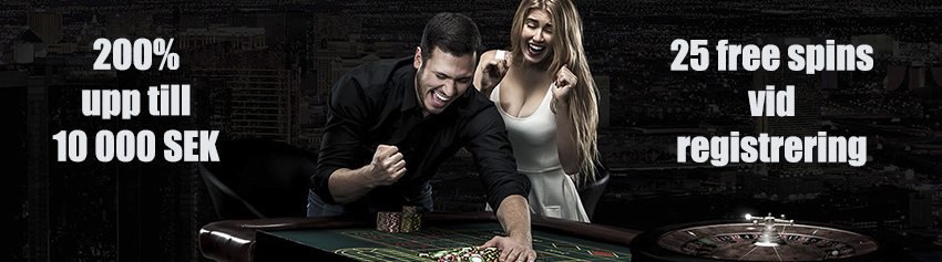 SpartanSlots casino välkomstbonus upp till 10 000 kr och 25 gratis free spins vid registrering