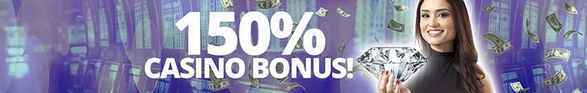 Få hos Staybet casino 150% bonus!