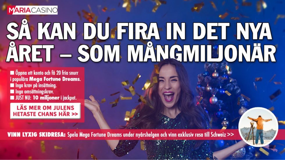 Vinn en lyxig skidresa - vinn en resa till Alperna hos Maria Casino under nyårsafton 2018!