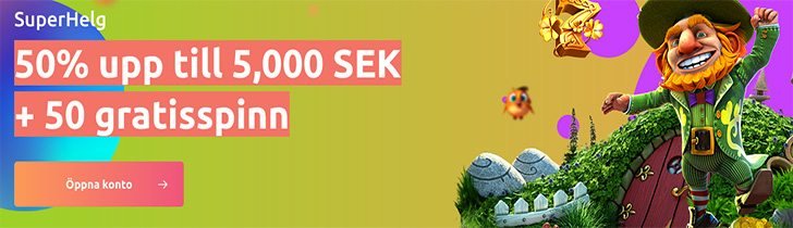 Cadoola Casino super Helg kampanj upp till 5000 kronor