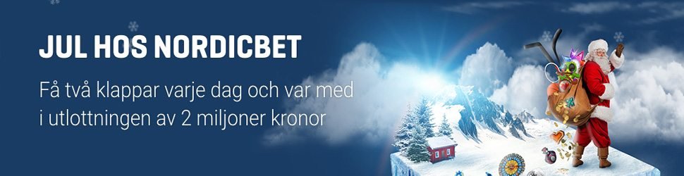 Nordicbet julkalender 2 miljoner kronor