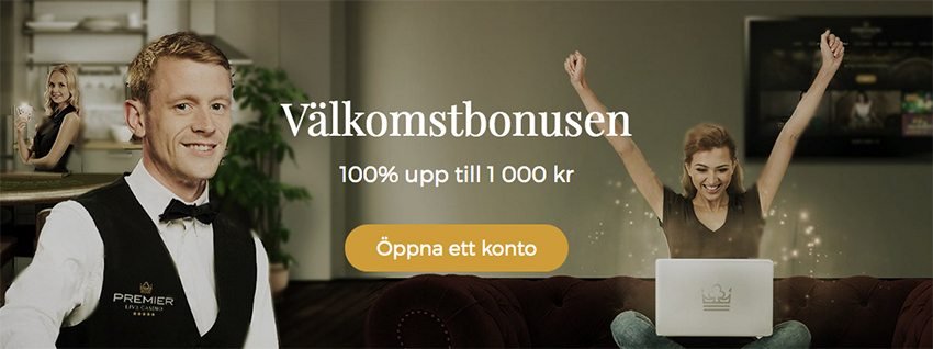 Premier Live casino välkomstbonus
