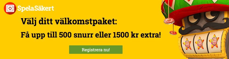 Välj ditt välkomstpaket hos Spelasäkert casino