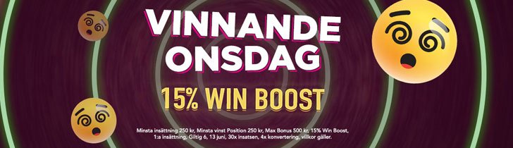 Cloud Casino kampanjer - njut av en 15% extra bonus varje onsdag