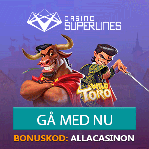 Casino Superlines välkomstbonus - hämta 150 kronor gratis