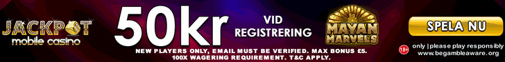 Hos Jackpot Mobile Casino få upp till 50 kronor utan insättning