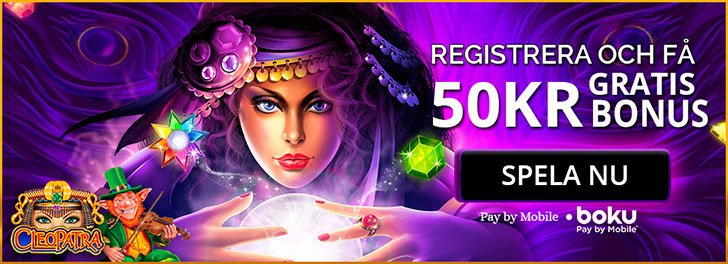 Jackpot Mobile Casino no deposit bonus - få 50 kronor gratis