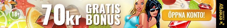 Energy Casino no deposit bonus Energy Casino no deposit bonus - 70 kronor helt gratis