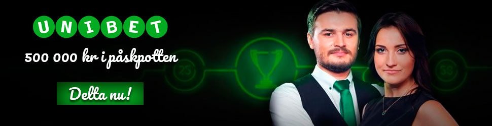 Unibet påskkampanj - 500000kr i jackpotten