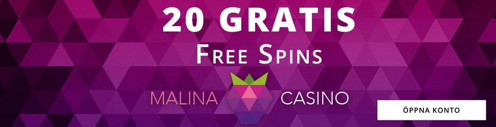 Malina Casino insättningsfria spins vid registrering