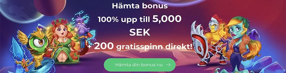 Alf casino välkomstpaket - hämta 200 gratisspinn och 100% bonus upp till 5 000 kr