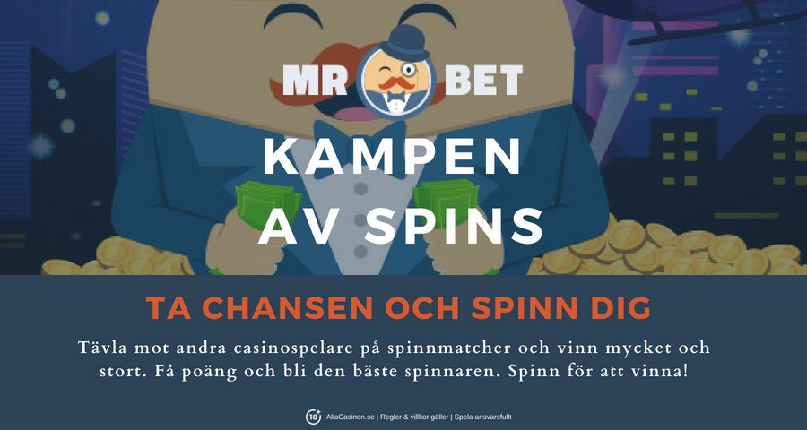 Mr.Bet Casino kampanj - delta på casinokampanj Kampen Av Spins