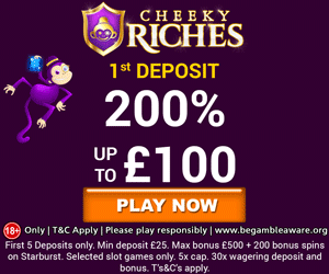 Cheeky Riches casino bonus Cheeky Riches casino bonus upp till 5 000 kr
