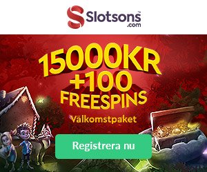 Slotsons casino välkomstbonus och free spins