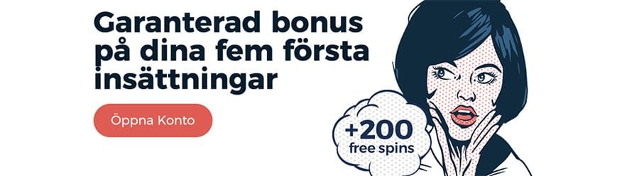 CasinoPop garanterad bonus på första fem insättningar