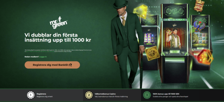 Mr Green recension av casino-, odds- och sport välkomstbonus!