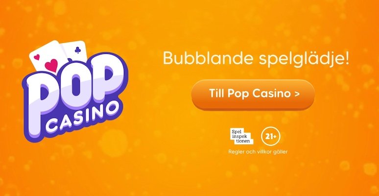 Pop casino välkomstbonus