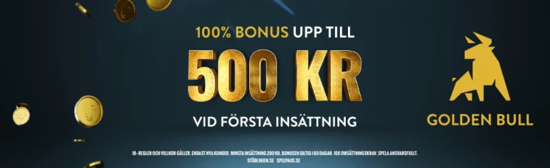 Golden Bull casino välkomstbonus