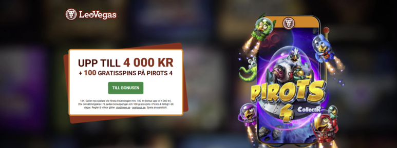 Leovegas ny bonus - Leovegas casino bonus - få 100 % på upp till 4 000 kr + gratisspins